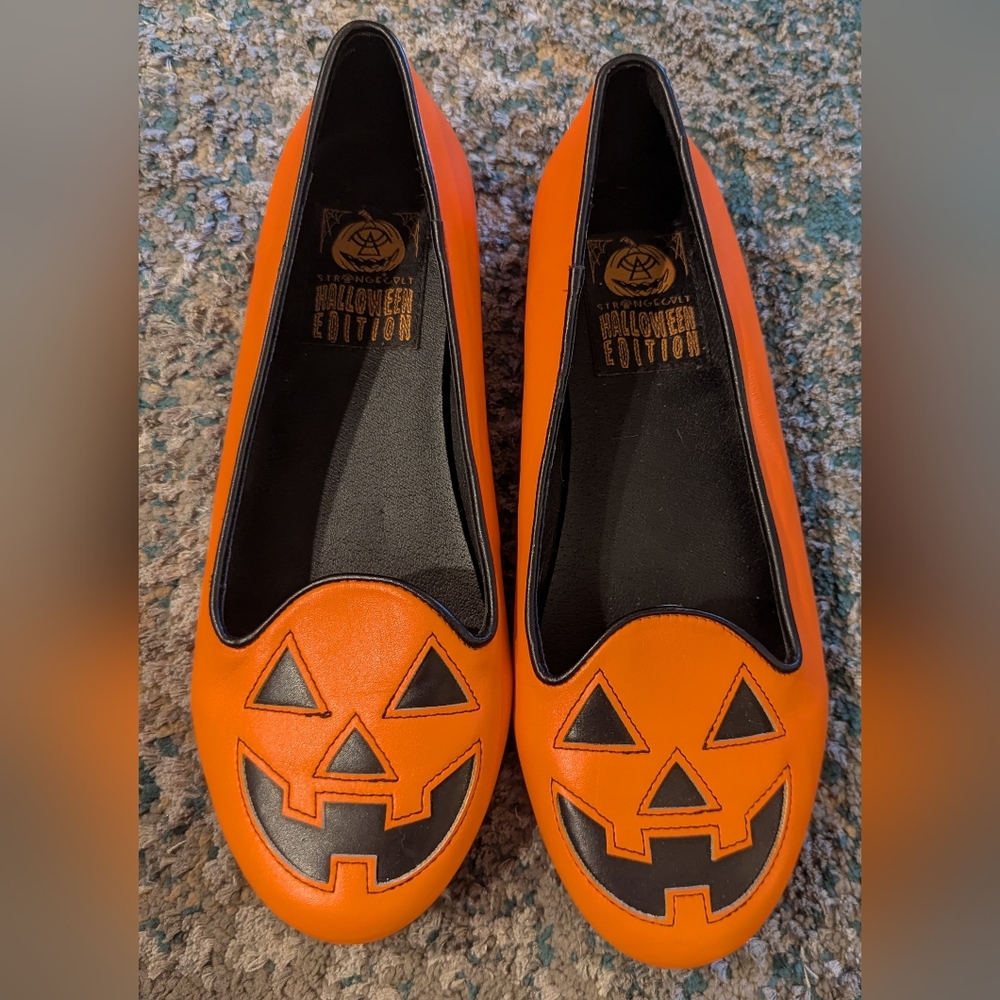 Halloween Pumpkin Orange Flats